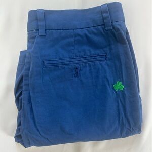 Vineyard Vines Navy Chinos with Clover detail!